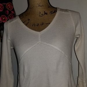 Knit/lace long sleeved shirt